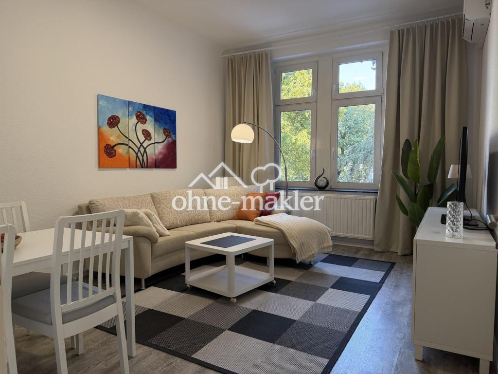 klimatisiert, vollständig möbliert, frisch renoviert, löffelfertig, 2 Zi, KDB und Balkon - Foto 1