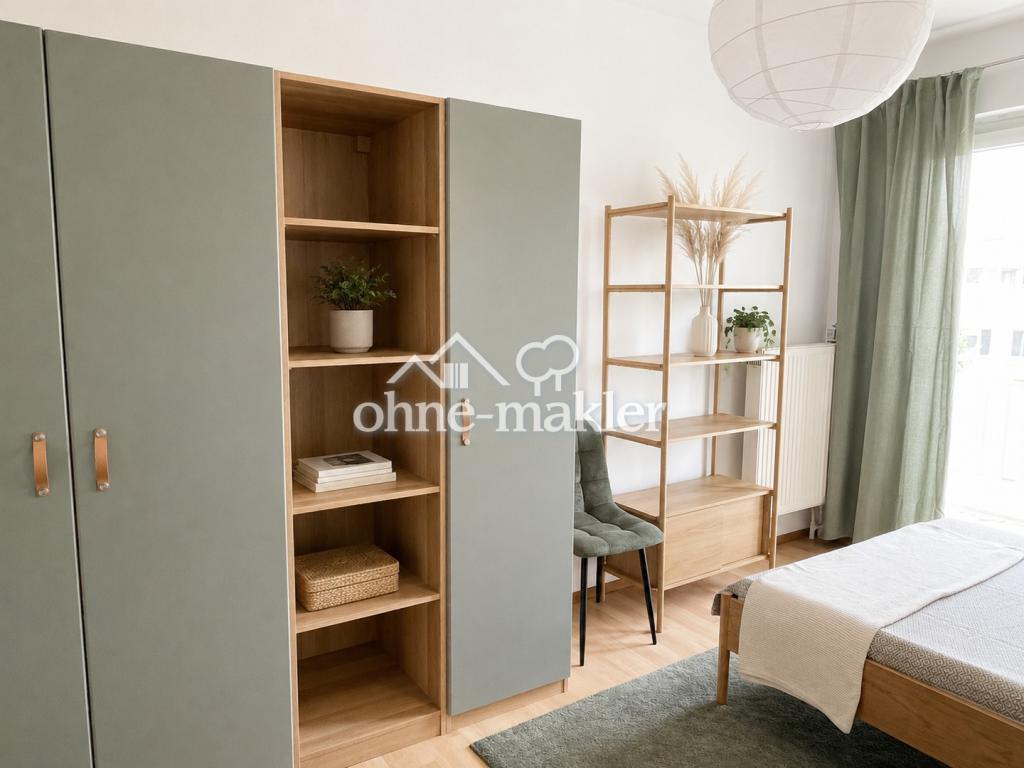 4er-Mädels-WG: Helles 14 m² Zimmer vollmöbliert – Zellerau an den Mainwiesen - Foto 5
