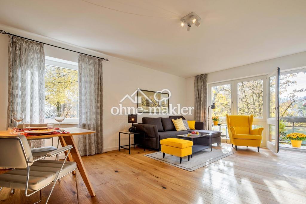 Großzügige, lichtdurchflutete 2-Zimmer-Wohnung, voll möbliert, in Bestlage München-Harlaching - Foto 3