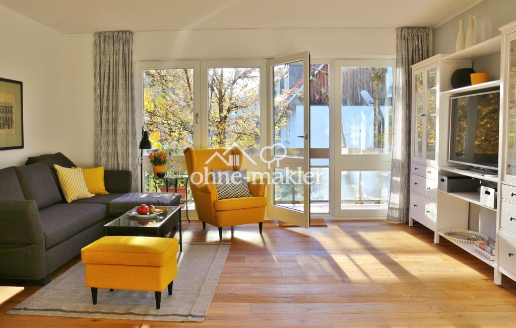 Großzügige, lichtdurchflutete 2-Zimmer-Wohnung, voll möbliert, in Bestlage München-Harlaching - Foto 1