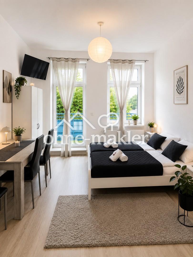 Vollmöblierte Wohnung mit Balkon / Glasfaser Internet - Uninah / Stadtnah / Nahe Autobahn - Photo 2