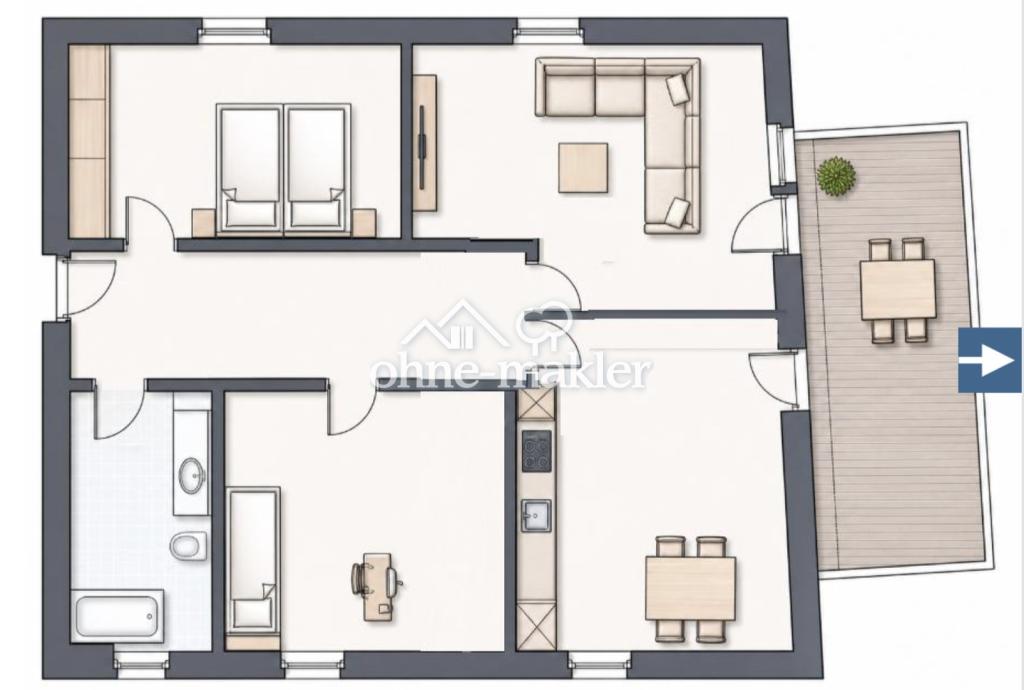 Tolle 3 Zimmer Wohnung mit Balkon! - Foto 5