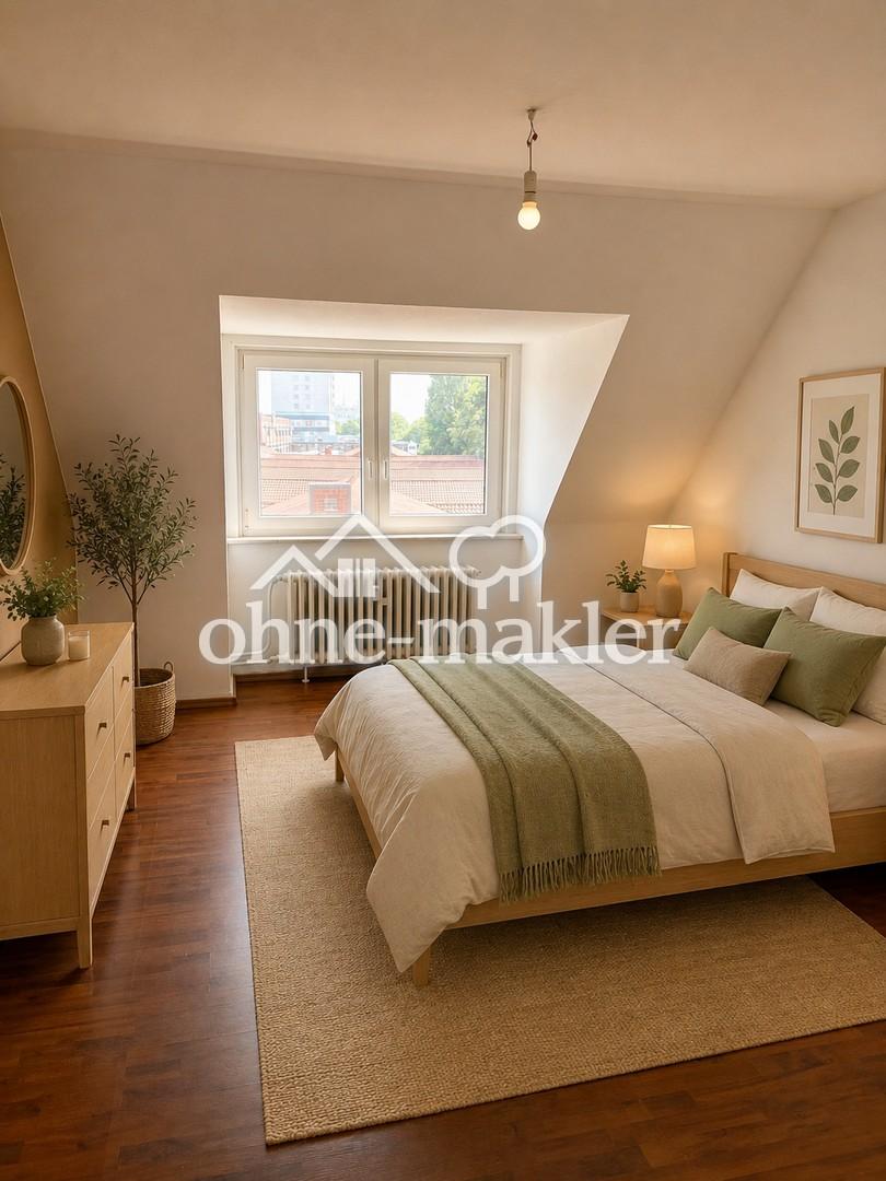 Gemütliche 3-Zimmer-Dachgeschosswohnung mit EBK in zentraler Lage – ab 01.08. frei - Foto 3