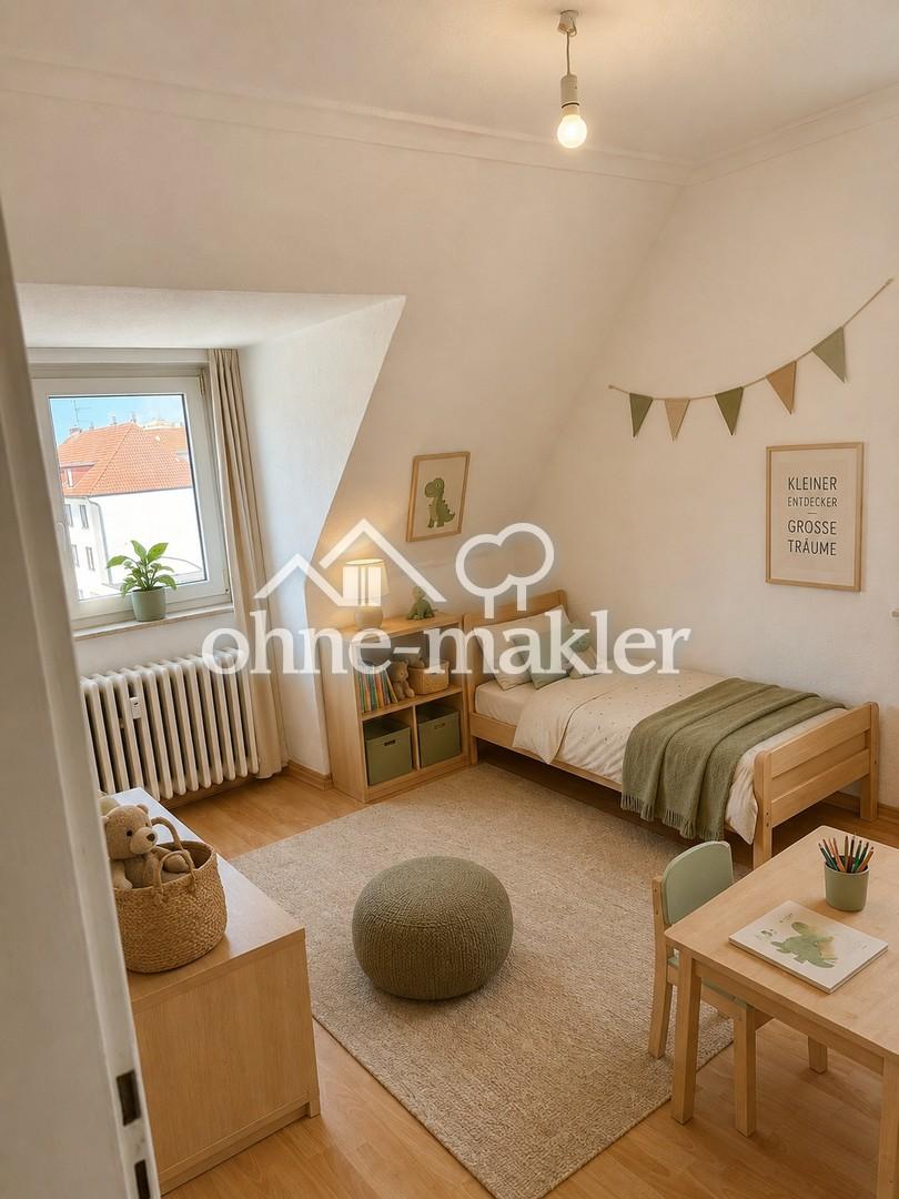 Gemütliche 3-Zimmer-Dachgeschosswohnung mit EBK in zentraler Lage – ab 01.08. frei - Foto 2