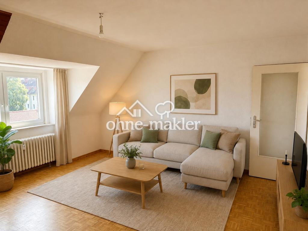 Gemütliche 3-Zimmer-Dachgeschosswohnung mit EBK in zentraler Lage – ab 01.08. frei - Foto 1