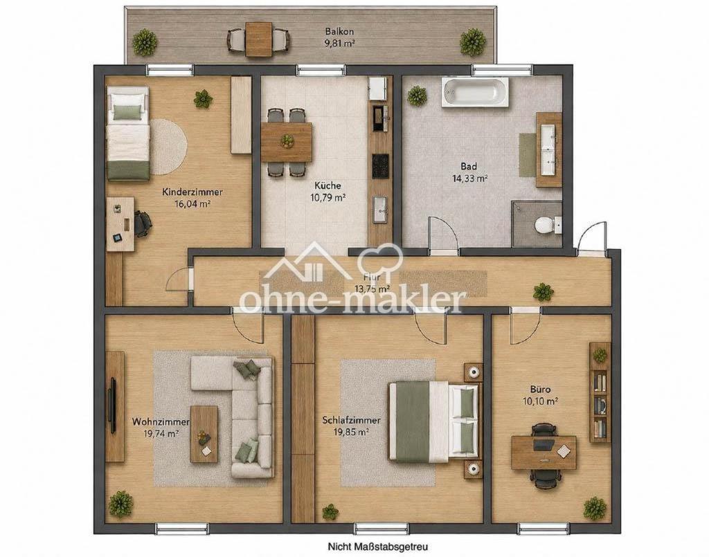 Traumhafte 4 - Zimmer Wohnung - Innenstadtlage - Foto 5
