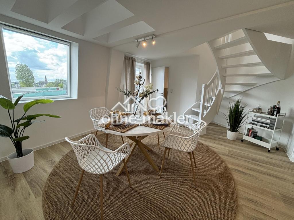 Vollmöblierte 2,5-Zimmer-Maisonette mit Tageslichtbad & Kellerraum - Neubau 2024 in Köln Mülheim! - Photo 4