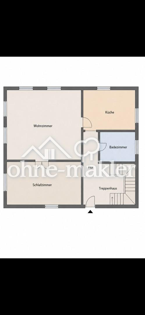 Erstbezug nach Sanierung! 2-Zimmer Wohnung im Ortskern von Lühnde - Foto 1