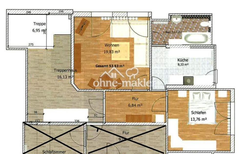 Attraktive 2-Zi Wohnung (1.OG) in ruhiger Lage mit großem Garten in Windbergen - Photo 5