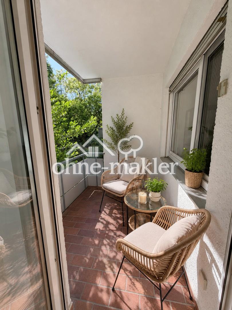 Wohnen im Grünen & dennoch zentral – charmante 3-Zimmer-Wohnung mit Balkon in Bad Homburg - Foto 5