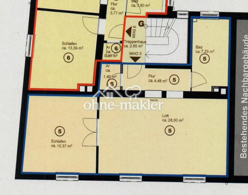 Stilvoll möblierte 2-Zimmer-Wohnung in Nürnberg – frisch saniert, sofort verfügbar - Photo 5