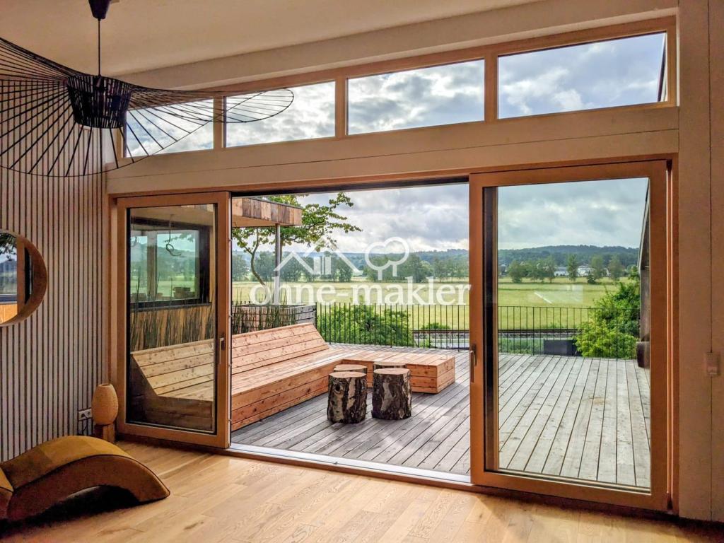 Traumhaftes Loftstudio mit grandiosem Blick in die Horlofftal-Auen. Neubau Erstbezug. Möbliert. - Photo 2