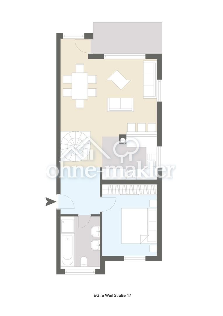 Neu renovierte EG-Wohnung mit Garten, Terrasse und Stellplatz in Neu-Anspach - Foto 2