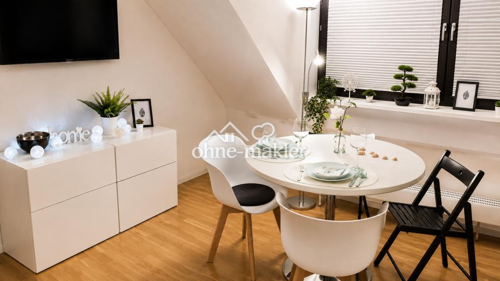 Helle möblierte 1-Zimmer-Dachgeschosswohnung in München-Trudering - Photo 3
