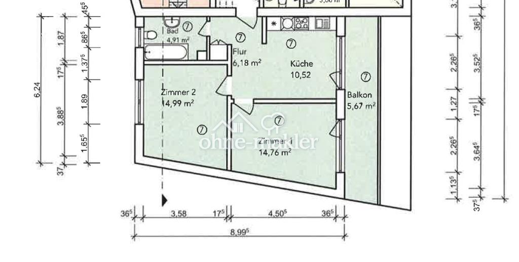 Schöne 2 Zimmer Wohnung mit Balkon - Photo 5