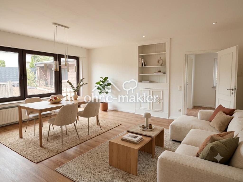 Großzügige 2-Zimmer-Erdgeschosswohnung mit eigener Terrasse, Garten & Garage in Duisburg-Baerl - Foto 4