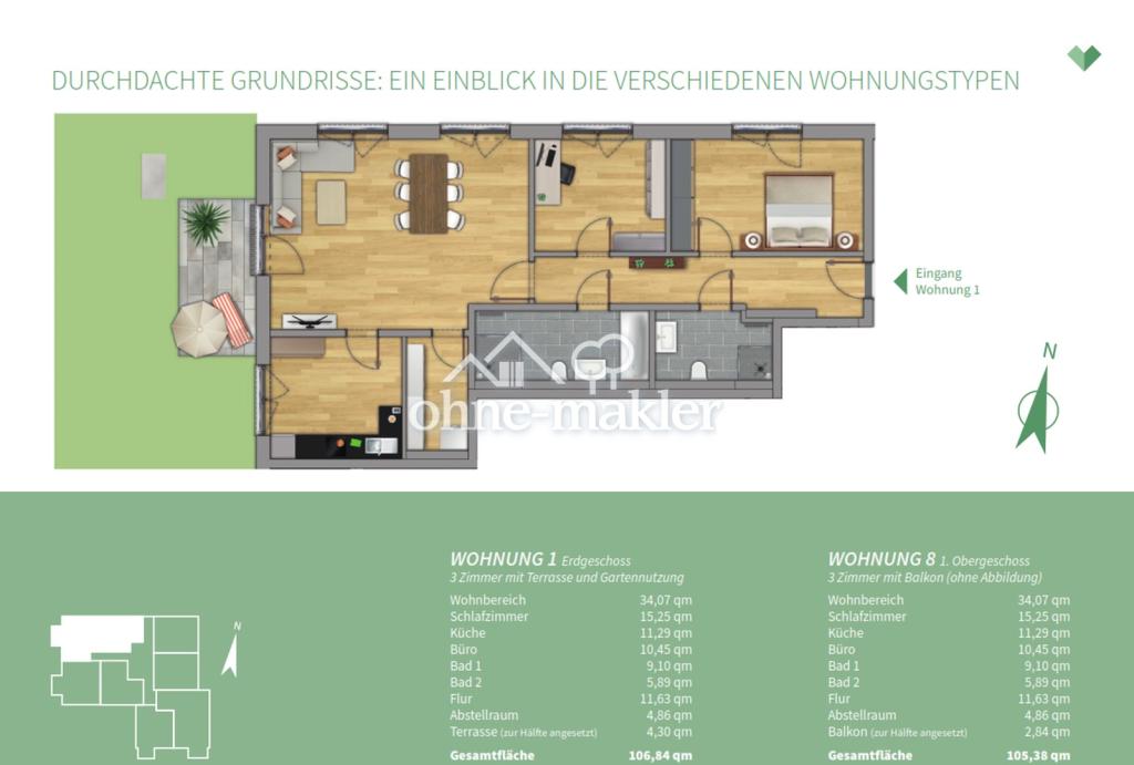Vorankündigung - barrierefreie 3-Zimmer-Wohnung Taufkirchen Vils- Erstbezug ab Dezember 2026 - Photo 3