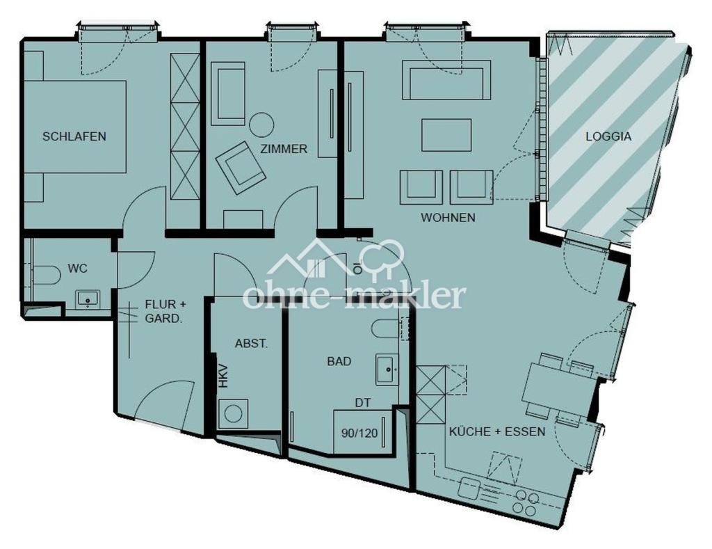 Spektakuläre 3-Zimmer-Wohnung mit Wasserblick im Herzen von Lübeck - Photo 2