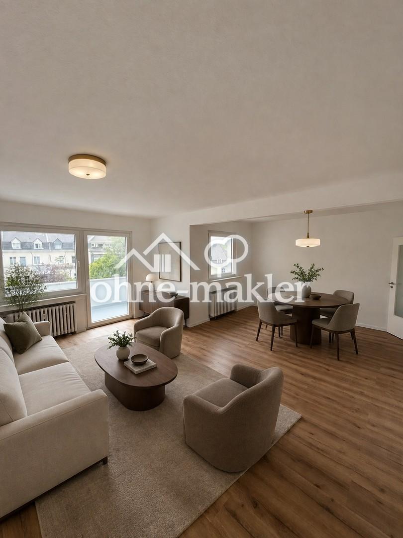 Erstbezug nach Sanierung | Helle 3-Zimmer-Wohnung mit Balkon und zusätzlichem Mansardenraum - Foto 4