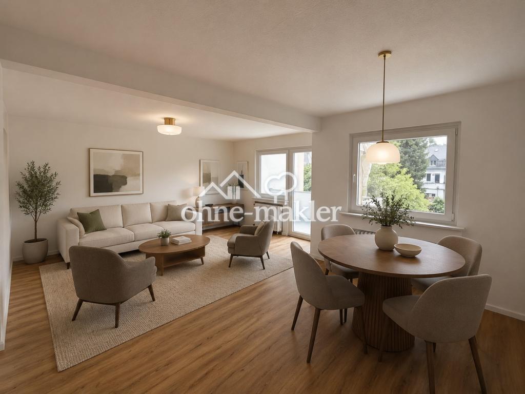 Erstbezug nach Sanierung | Helle 3-Zimmer-Wohnung mit Balkon und zusätzlichem Mansardenraum - Foto 1
