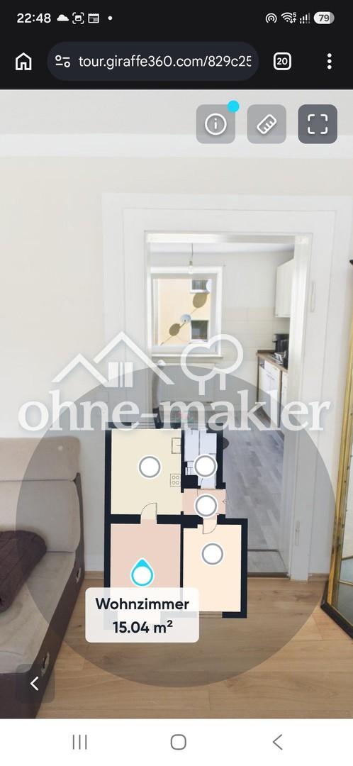 Renovierte 2-Zimmer-Wohnung in Hof: 50 m², modernes Bad, ohne Einbauküche - Foto 5