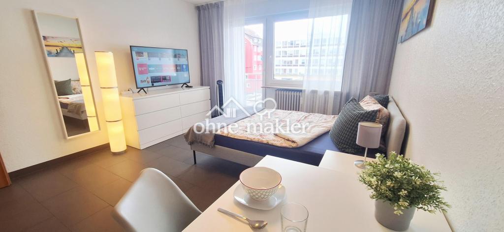 Vollmöbliertes 1-Zimmer-Apartment mit Balkon in Stuttgart-Ost – ab 3 Monaten bis unbefristet - Foto 1