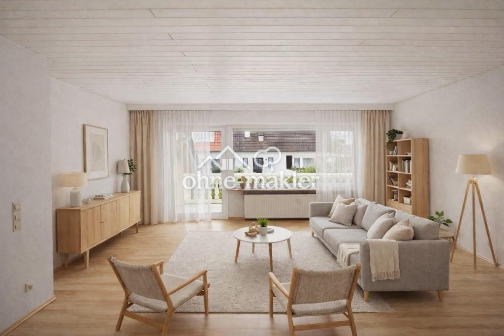 Ruhige Oase für Berufstätige: Helle 3-Zimmer-Wohnung mit Südbalkon & Gigabit-Internet - Photo 1