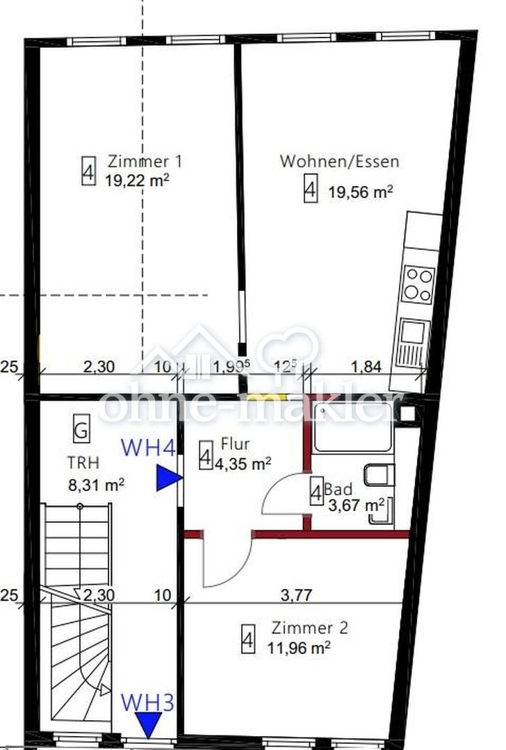 Kernsanierte 3-Zimmer-Wohnung im Herzen von Bad Wimpfen! - Foto 3