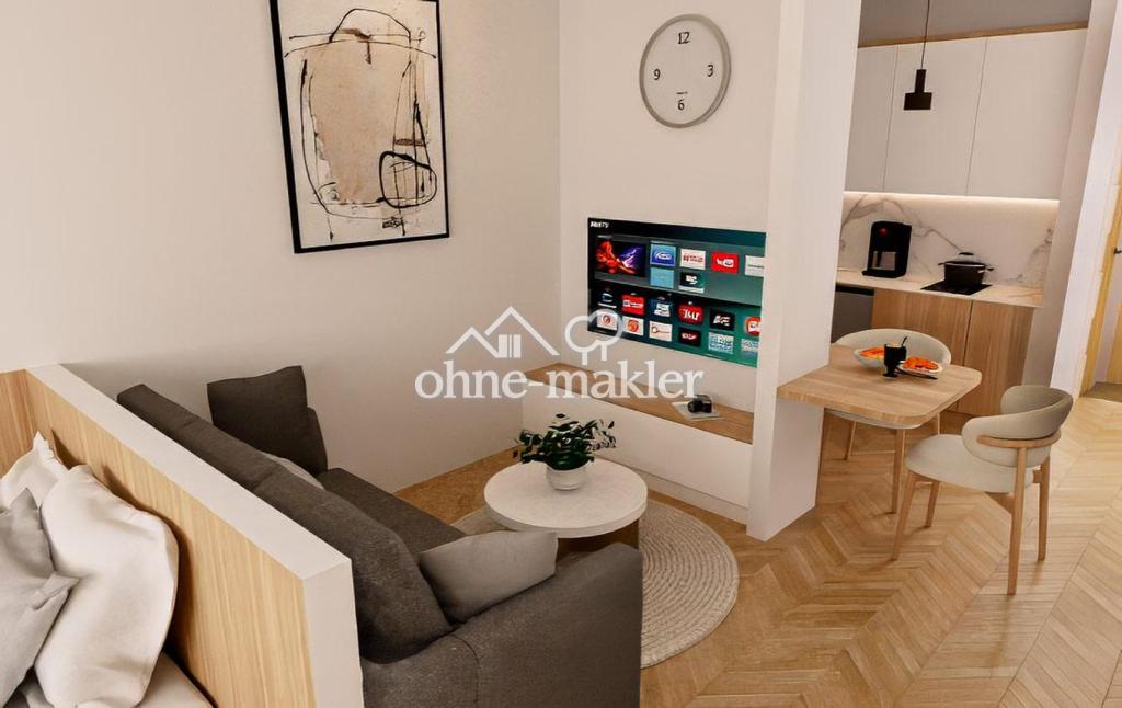 Möbliertes 1-Zimmer-Apartment in Stuttgart-Hedelfingen – frisch renoviert & clever geschnitten - Foto 2