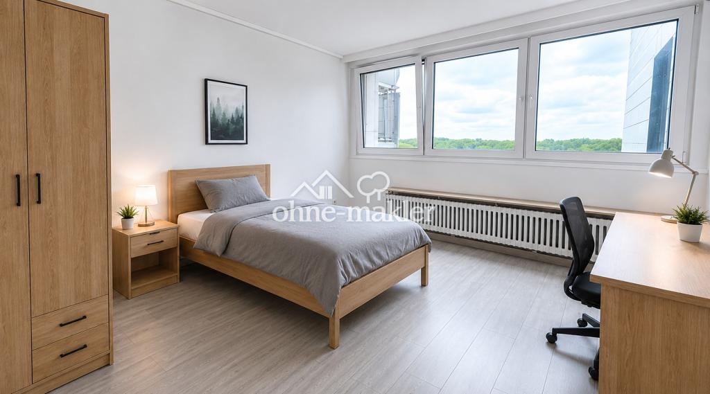 Modernes 21 m² WG-Zimmer in frisch sanierter 4er-WG | Möbliert | Balkon | Kaarst - Photo 1