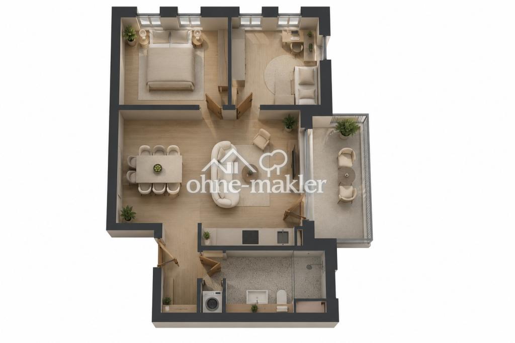 Neubau-Erstbezug in Pankow – moderne 3-Zimmer-Wohnung mit Balkon - Foto 1