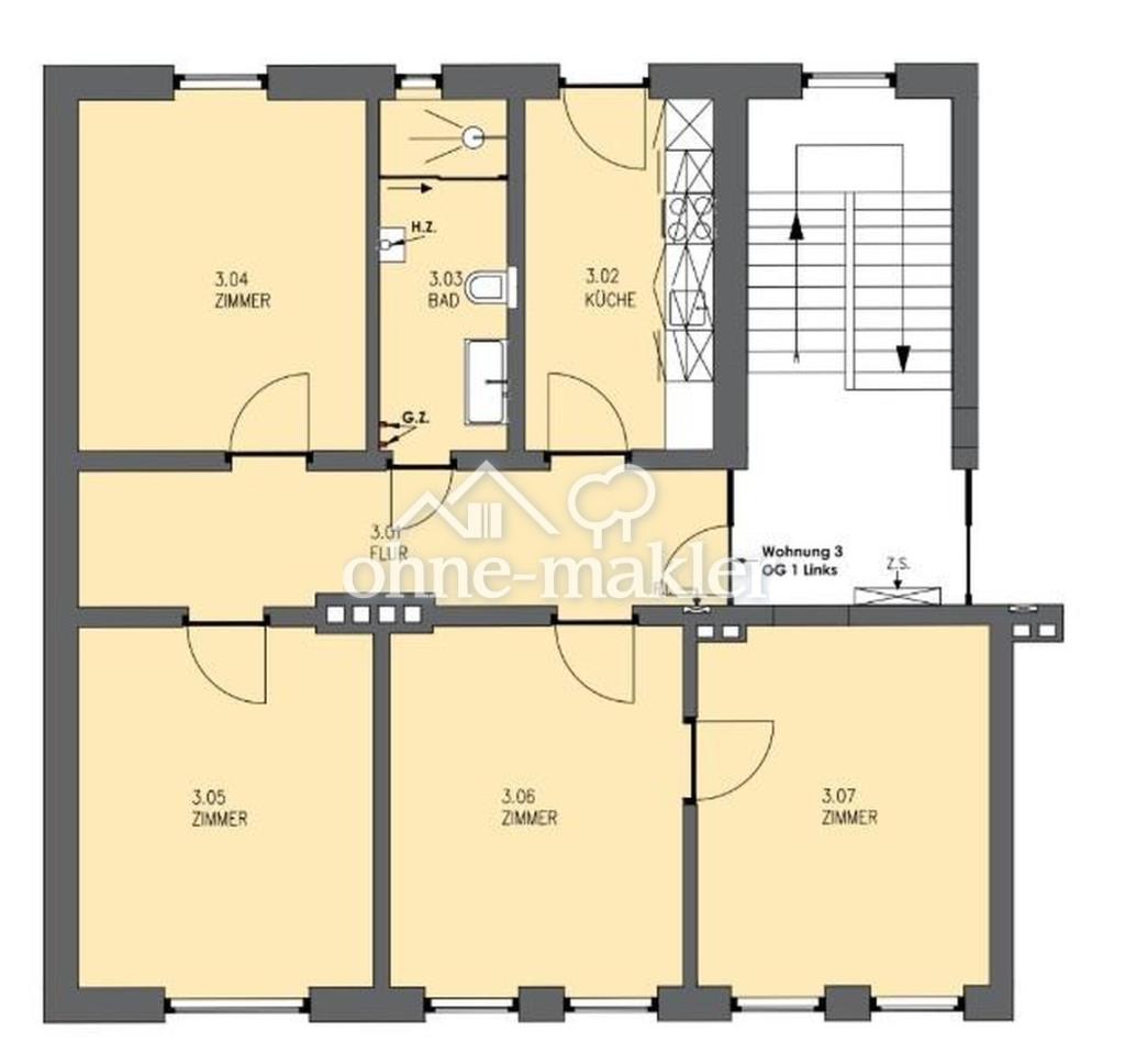 Großzügige 4-Zimmer-Wohnung mit Einbauküche in Wilhelmshaven - Photo 4