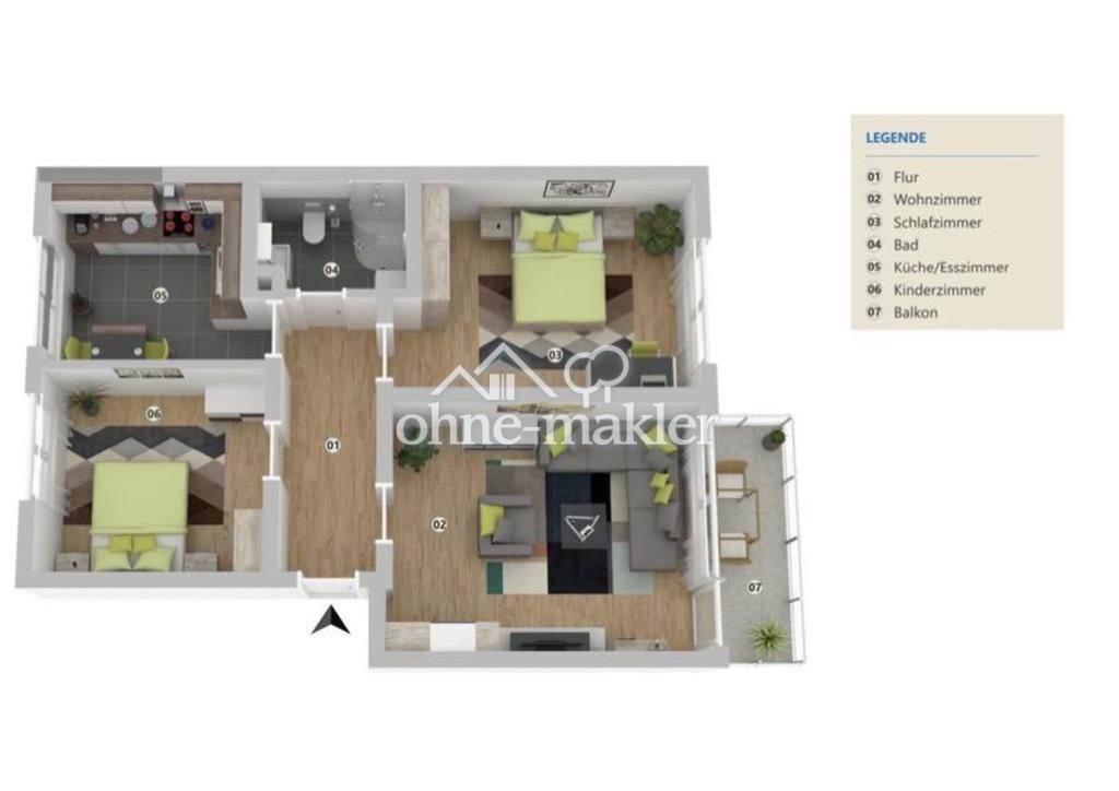 +++Lichtdurchflutete 3 Zi.-Wohnung+++Balkon u. Stellplatz+++ In Sel.-Frhsn.+++ - Photo 1