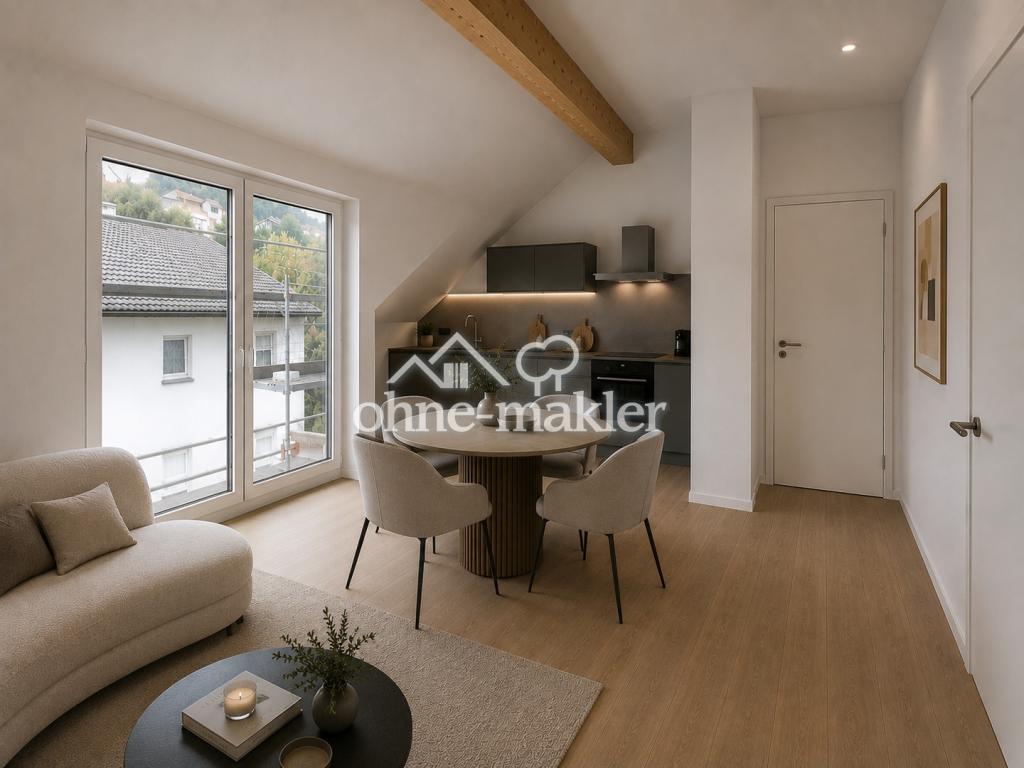 HAUS 2 I Dachgeschoss im Erstbezug: 2 Zimmer, Balkon & Einbauküche - Foto 1