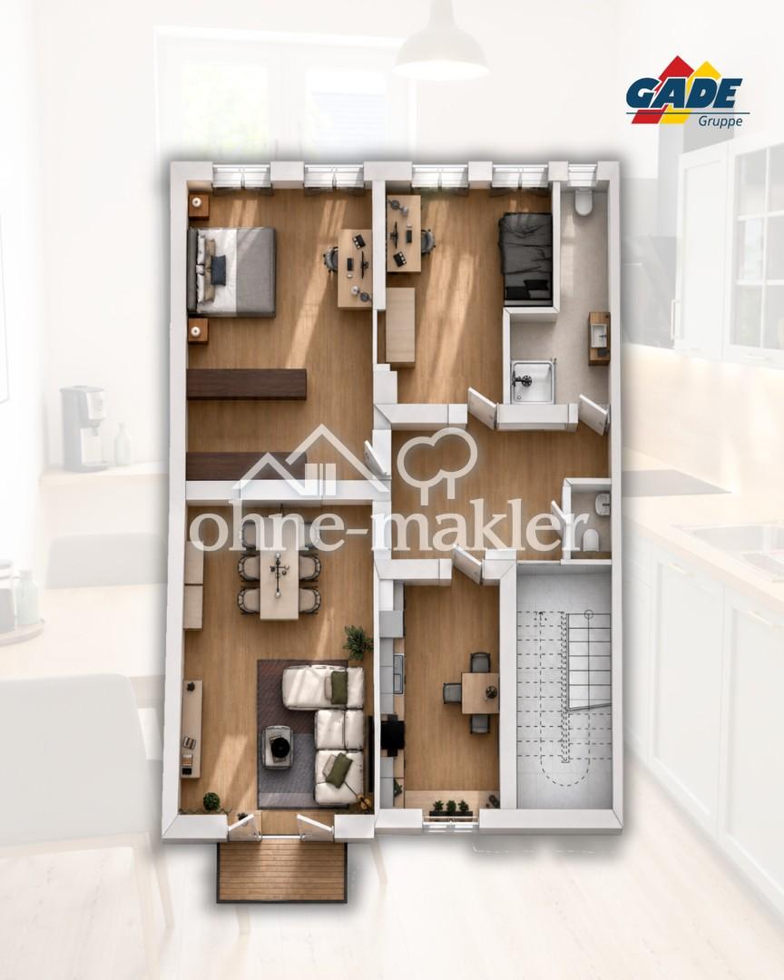 Erstbezug nach Sanierung: Großzügige 114-m²-Wohnung mit Balkon in Marburg - Foto 4