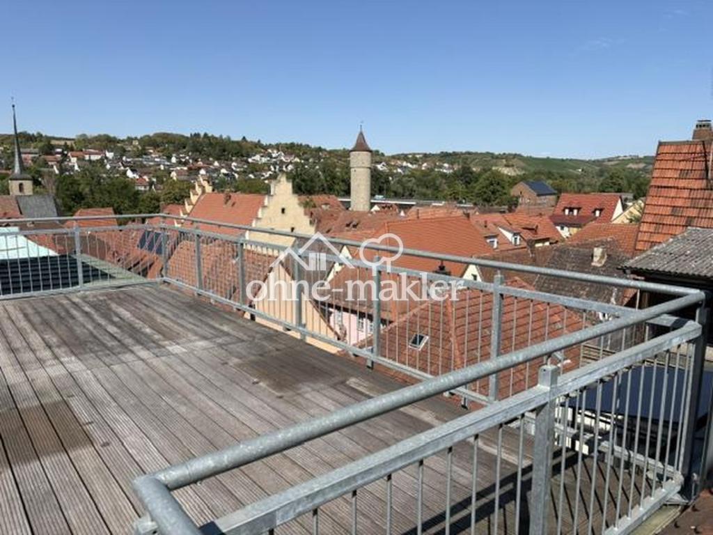 Große Maisonette-Wohnung mit Großterrasse in Ochsenfurt, Stadtmitte, am Marktplatz zu vermieten - Foto 5