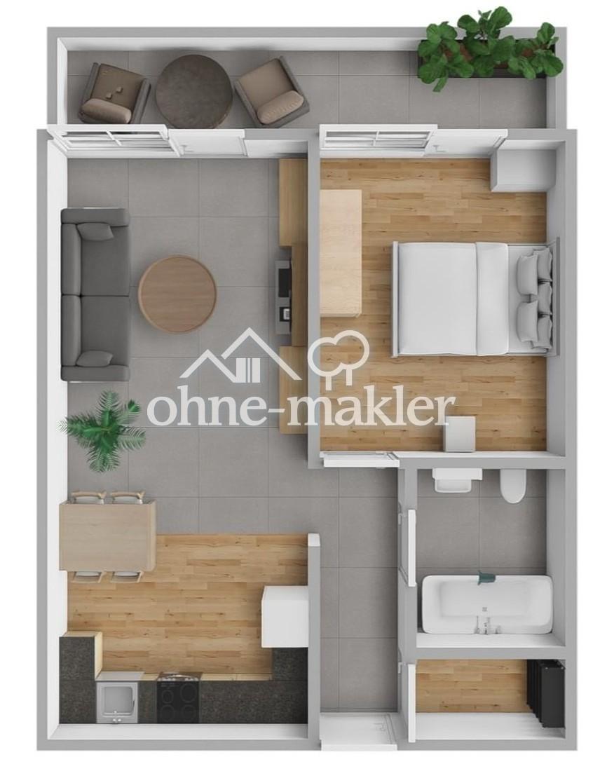 Helle 2-Zimmer-Wohnung mit Südbalkon – barrierefrei (JD03 - GRBS22a) - Photo 5