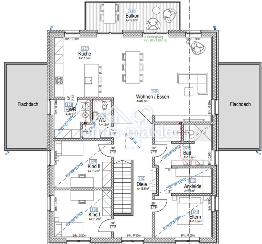 Vermiete 5-Zimmer Neubau Wohnung mit Balkon, moderne Küche - Photo 3