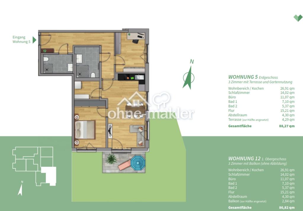 Vorankündigung - barrierefreie 3-Zimmer-Wohnung Taufkirchen Vils - Foto 4