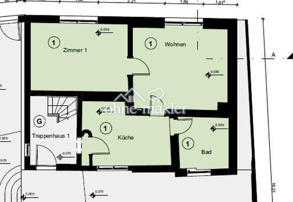 Ruhige 2 Zimmer Wohnung in Trais Münzenberg - Foto 5