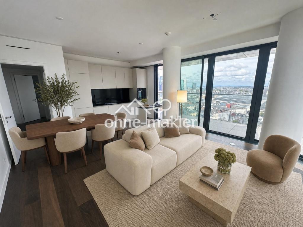 Skyline Living voll möblierte 4-Zimmer-Residenz mit Balkon, Concierge & Stellplatz - Foto 1