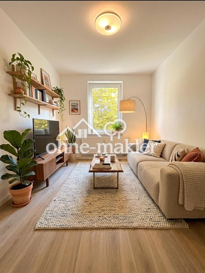 1. Monat mietfrei - Frisch sanierte 2-Zimmer-Wohnung mit schnellem Internet und Top-Anbindung - Photo 1