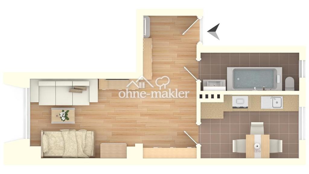 Ruhige, moderne 1- Zimmer Single Wohnung! - Photo 5