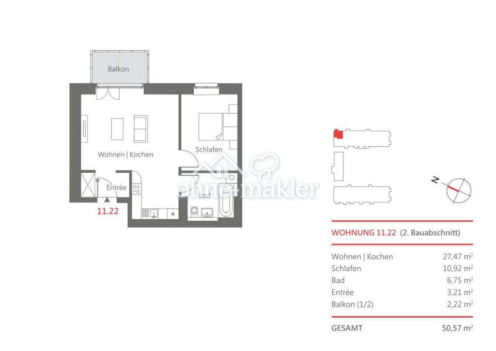 Sanierte 2-Zimmer-Wohnung mit Balkon – im Park, Berlin-Staaken - Foto 5