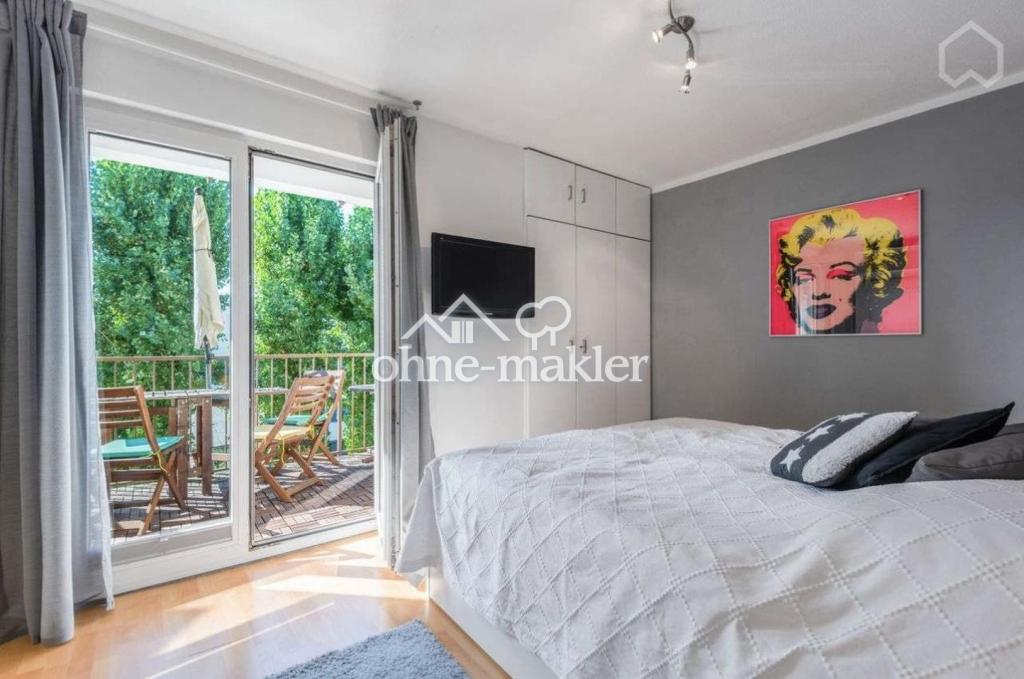 Hochwertige möblierte 3 Zimmer Wohnung mit sonnigem Balkon in Frankfurt Niederrad - Foto 3