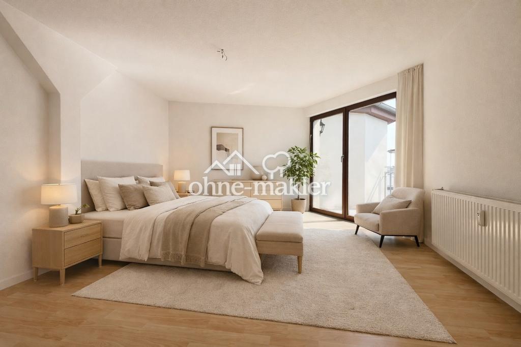 Lichtdurchflutete 3-Zimmer-Wohnung im Dachgeschoss – renoviert, mit Balkon & neuer EBK - Foto 2