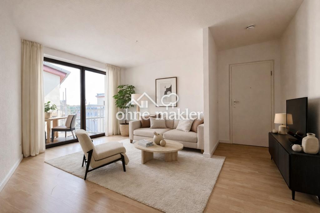 Lichtdurchflutete 3-Zimmer-Wohnung im Dachgeschoss – renoviert, mit Balkon & neuer EBK - Foto 1