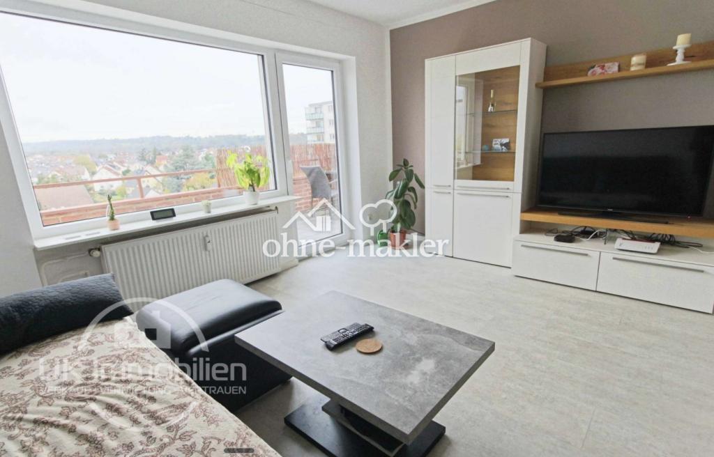 3-Zimmer-Wohnung in Maintal Bischofsheim: Balkon mit Skylineblick, Einbauküche und Garage - Photo 2