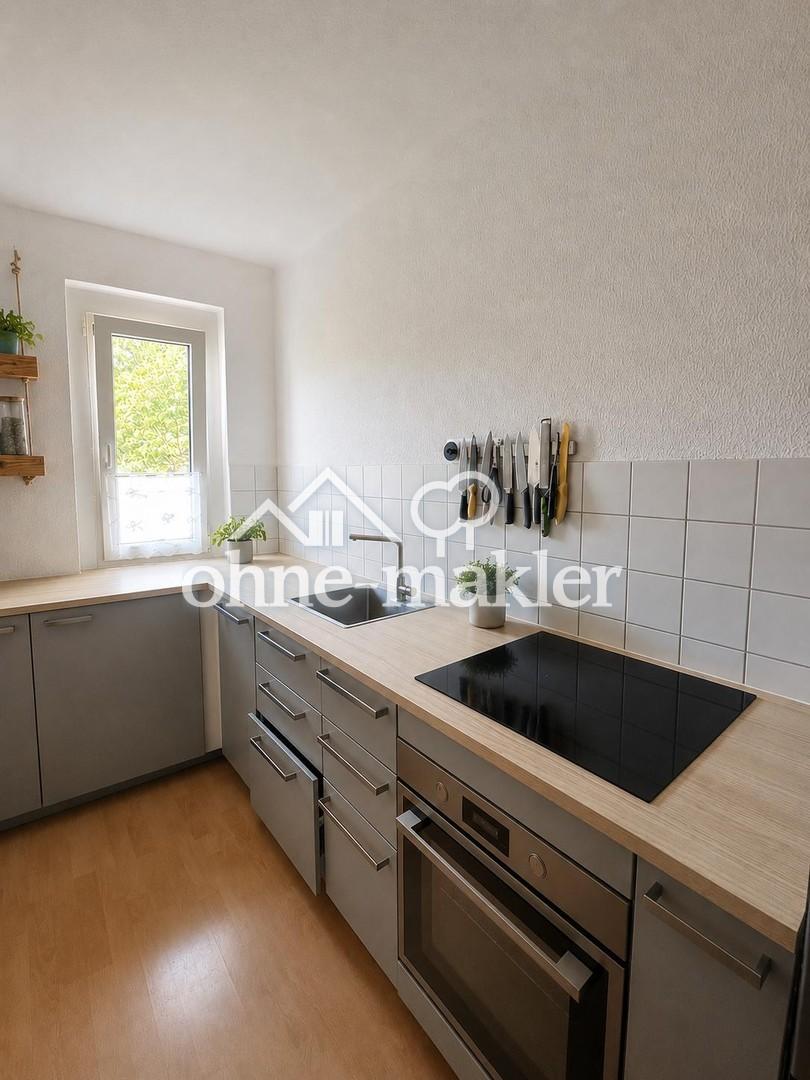 Elterlein: Sonnige 3-Zimmer-Wohnung mit großem Balkon und Einbauküche - Foto 3