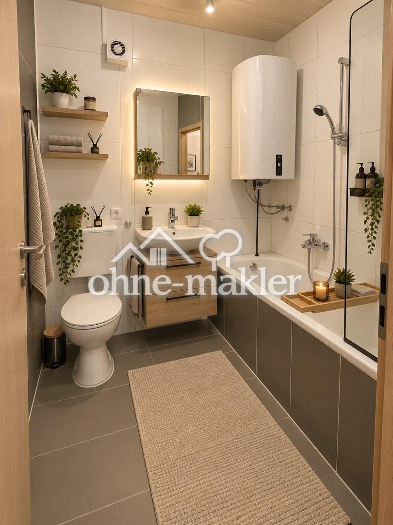 Schönes, helles Ein-Zimmer-Apartment mit großem Balkon, Einbauküche und Stellplatz - Foto 4